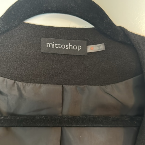Women’s Black Blazer Jacket Size M-Mittoshop Brand Like New! - Picture 3 of 7